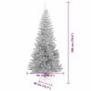 vidaXL Christmas Tree with 300 LEDs with Stand Silver 70.9" PET