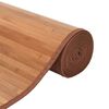vidaXL Rug Natural Bamboo, Polypropylene 27.6 x 118.1 in Water-resistant