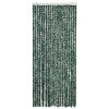 vidaXL Insect Curtain Green and White 35.4x86.6" Chenille