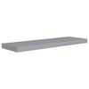 vidaXL Wall Shelf Set of 2 Grey Honeycomb MDF, Metal 2 pieces, Medium