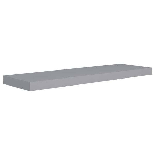 vidaXL Wall Shelf Set of 2 Grey Honeycomb MDF, Metal 2 pieces, Medium