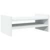 vidaXL Monitor Stand White 19.7x10.6x7.9" Engineered Wood