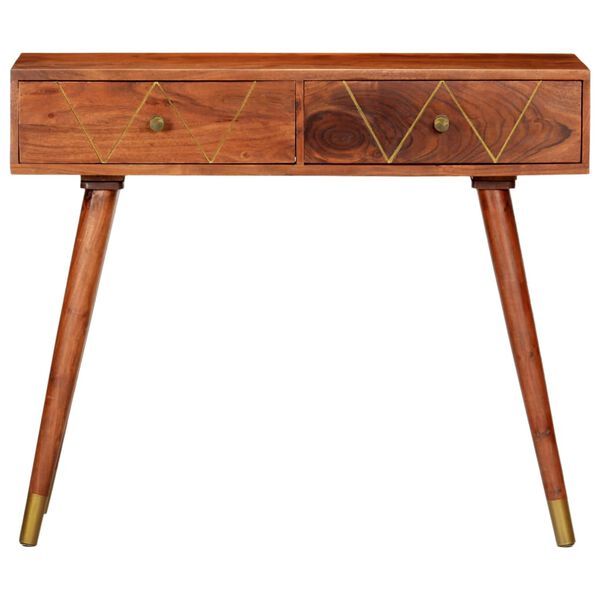 vidaXL Console Table Honey Brown Solid Acacia Wood Medium