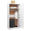 vidaXL Wardrobe High gloss white Engineered wood Compact Wardrobe
