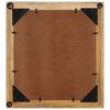 vidaXL Bathroom Mirror Natural wood with black border