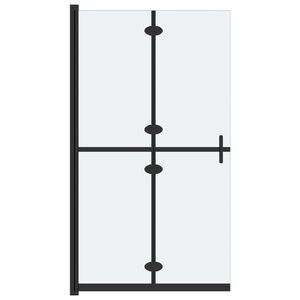 vidaXL Foldable Walk-in Shower Wall Frosted ESG Glass 31.5"x74.8"
