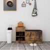 vidaXL Shoe Bench Smoked oak