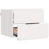 vidaXL Bedside Table White 15.35 x 13.39 x 12.99 in Solid pinewood