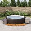 vidaXL Hot Tub Surround Grey PE Rattan Large Hot Tub Surround