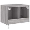 vidaXL TV Wall Cabinet Gray sonoma Engineered wood 23.6 x 13.8 x 16.1 in