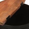 vidaXL Coffee Table Black Solid reclaimed wood, powder-coated iron Medium