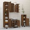 vidaXL Mirror Cabinet Brown oak Engineered wood, acrylic Medium