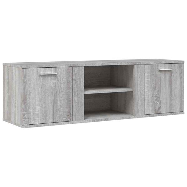 vidaXL Tv Cabinet Grey Sonoma Engineered wood 47.2 in x 13.4 in x 14.6 in