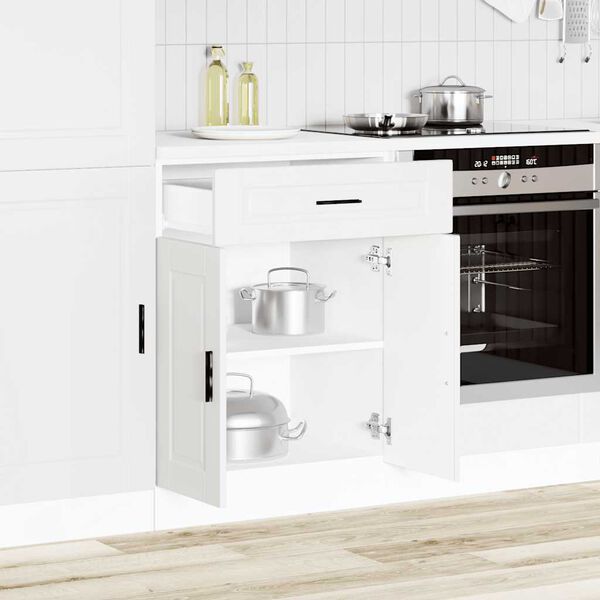 vidaXL Kitchen Base Cabinet White Engineered wood Standard