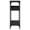 vidaXL Console Table Black Engineered wood 39.4 in x 11.4 in x 29.5 in