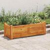 vidaXL Raised Bed Warm Rustic Acacia Wood Large Raised Bed Rectangular