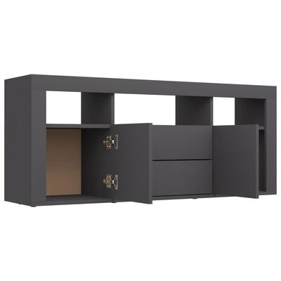 vidaXL TV Cabinet Gray 47.2"x11.8"x19.7" Engineered Wood