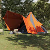 vidaXL Family Tipi Tent Folding Grey and Orange 510 x 690 x 330 cm