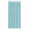 vidaXL Voile Curtains with Loops 2 pcs Turquoise 55.1x96.5"
