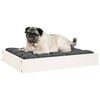 vidaXL Dog Bed White Solid pine wood Medium Tough Dog Bed