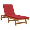 vidaXL Sun Lounger 3 pcs Brown 40 x 40 x 40cm Solid Acacia wood
