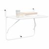 vidaXL Hanging Balcony Table White 60 x 39 x 65 cm Steel