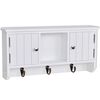 vidaXL Cabinet Antique White MDF, Steel Compact Cabinet Rectangular