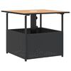 vidaXL Garden Table Black and brown