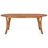 vidaXL Dining Set Black Solid Acacia Wood Tough Dining Set Rectangular