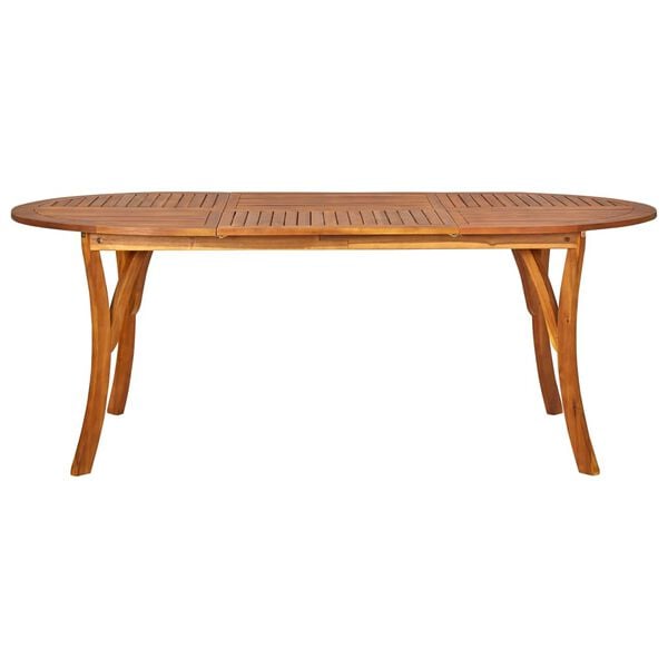 vidaXL Dining Set Black Solid Acacia Wood Tough Dining Set Rectangular