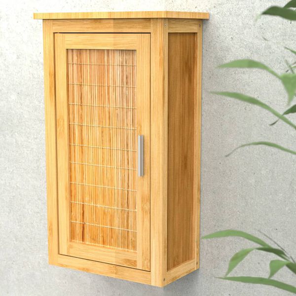 EISL Bamboo Cabinet Natural Bamboo Bamboo Medium Bamboo Cabinet
