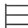 vidaXL Bed Frame Black Powder-Coated Steel Twin Modern Bed Frame