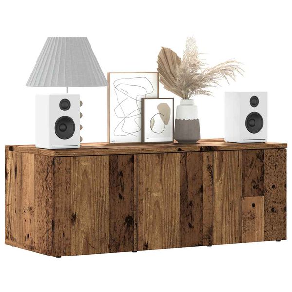 vidaXL TV Cabinet Old Wood 31.5x13.4x11.8" Engineered Wood
