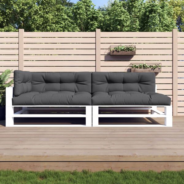 vidaXL Pallet Cushion Anthracite 100% polyester Water-resistant materials