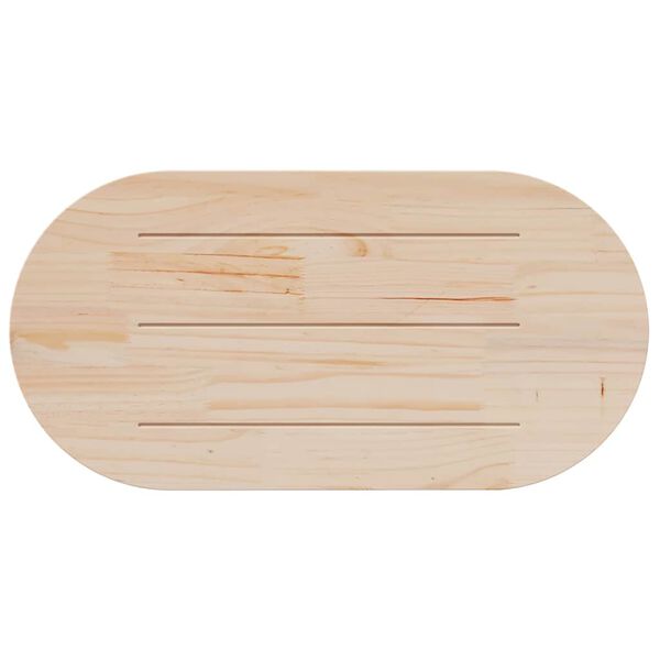 vidaXL Table Top Natural Solid Pine Wood Medium Durable Table Top