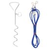 vidaXL Dog Tie Out Cable Blue Tough Steel Wire with PVC Coating