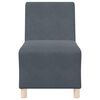 vidaXL Modular Sofa Unit Armless 2 pcs Dark Grey