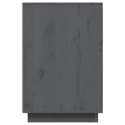 vidaXL Desk Gray 55.1"x19.7"x29.5" Solid Wood Pine