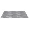 vidaXL Stair Tread Square 4 pcs Silver 7.87 x 7.87 in Aluminium