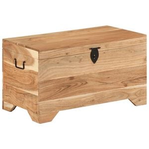vidaXL Storage Chest Natural wood Solid acacia wood Medium Storage