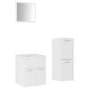 vidaXL Bathroom Furniture Set White Engineered wood, acrylic, ceramic