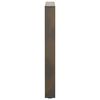 vidaXL Dining Table Leg Natural Steel Powder-coated Steel Standard