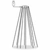 vidaXL Tree Light Cold white PVC Fits trees up to 196.9 inches