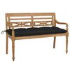 vidaXL Bench Natural Teak Solid Teak Wood Medium Durable Bench
