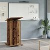 vidaXL Podium Old Wood 21.65 x 21.65 x 42.13 in Engineered Wood