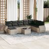 vidaXL Garden Sofa Set Light Grey