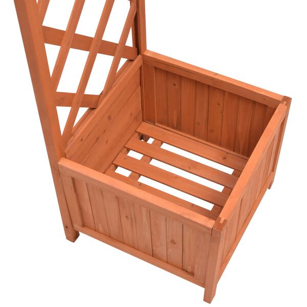 vidaXL Garden Arch Brown Solid wood