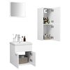 vidaXL Bathroom Furniture Set White Engineered wood Bathroom Furniture Set