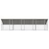 vidaXL Dog Kennel 4 pcs Silver 26.25 x 6.56 x 6.56 ft Steel