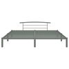 vidaXL Bed Frame Gray Metal Full Durable Bed Frame Rectangular